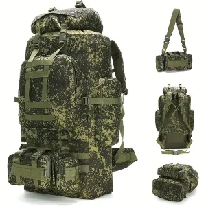 100L Camping Hiking Backpack Molle Rucksack Camping Backpacking Daypack