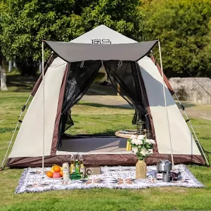 Instant Pop-Up Tent for 2-3 People - Waterproof, UV & Mosquito Protection, Perfect for Camping, Outdoor Adventures, Festivals, Backyard & Garden