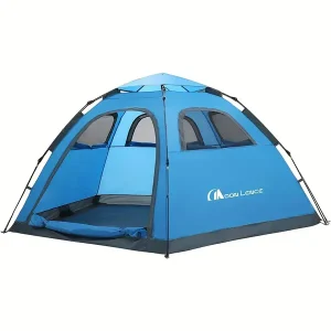 Instant Pop Up Tent Camping Tent 4-5 Person Family Portable Tent Automatic Tent Waterproof Windproof for Hiking Mountaineering