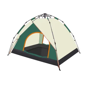 Tent, quick-opening automatic tent, waterproof and UV resistant tent, suitable for 2~3 people camping, picnic, outdoor travel tent -khaki